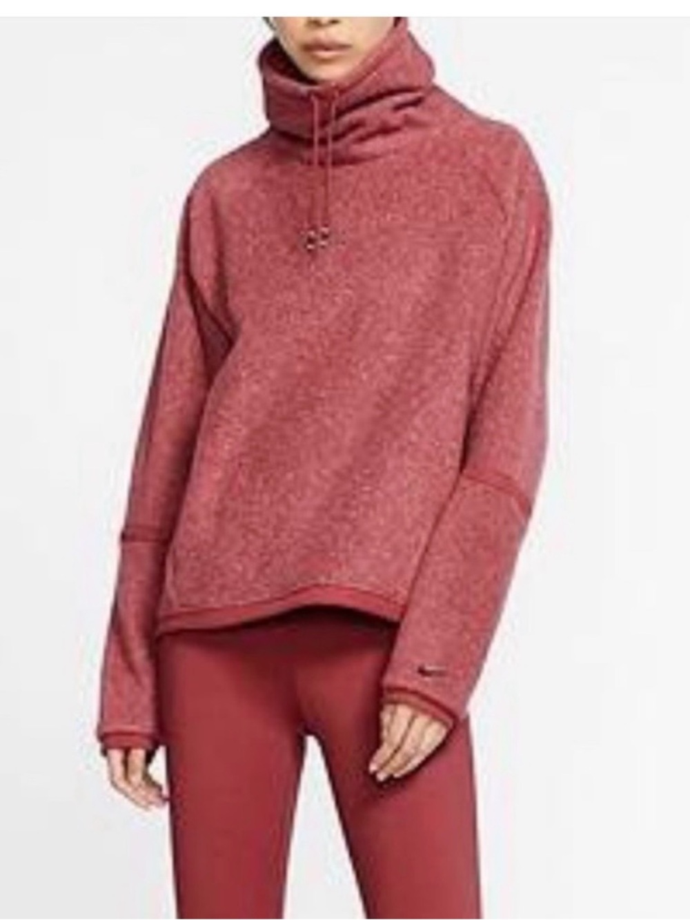 Nike Women's Rose Heather Cowl Neck Sweater